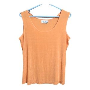 HSN Carolyn Strauss Collection Orange Top L